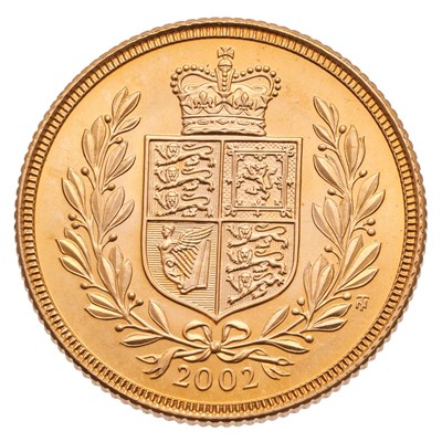 Lot 266 - Elizabeth II, Sovereign 2002, with Crowned...