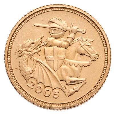 Lot 299 - Elizabeth II, Half Sovereign 2005, with...