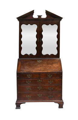 Lot 413 - A George II Mahogany Bureau Bookcase, circa...