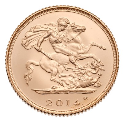 Lot 306 - Elizabeth II, Half Sovereign 2014;...