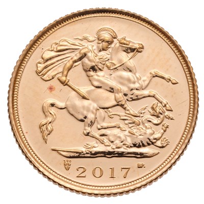 Lot 309 - Elizabeth II, Half Sovereign 2017; with...