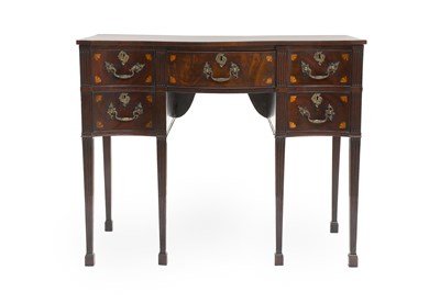 Lot 420 - A George III Mahogany and Satinwood-Inlaid...
