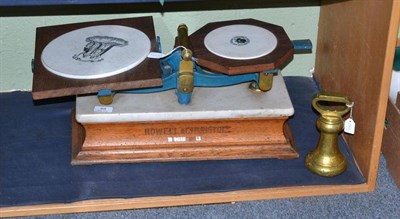 Lot 88 - Scales and weights by Howell & Co. Bristol