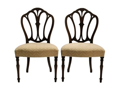 Lot 637 - A Pair of George III Carved Mahogany Dining...
