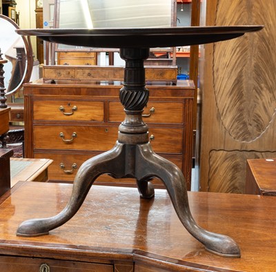 Lot 1207 - A George II Mahogany Dish Topped Tripod Table...