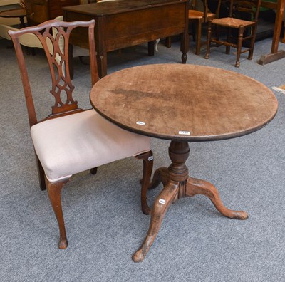 Lot 1135 - A George II Mahogany Tilt-top Tripod Table,...