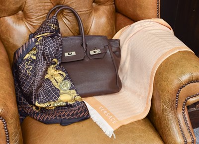 Lot 1380 - Osprey Brown Leather Handbag 34cm by 26cm by...
