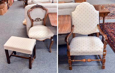 Lot 1107 - A Victorian Mahogany Ballon Back Side Chair,...