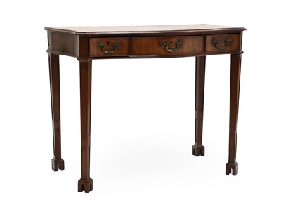 Lot 395 - A George III Mahogany Serpentine-Shaped Side...