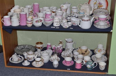 Lot 92 - Quantity of assorted souvenir china (on two shelves)