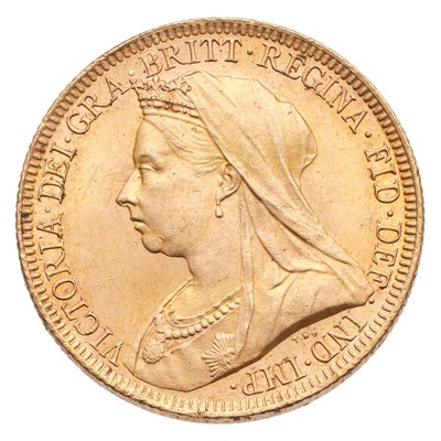 Lot 157 - Victoria, Sovereign 1893; good extremely fine...