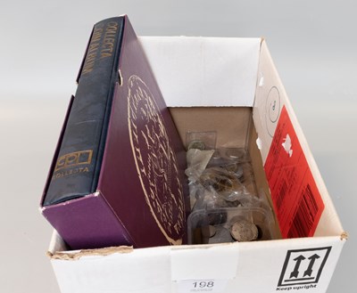 Lot 198 - A Collector's Coin Album, containing farthings,...