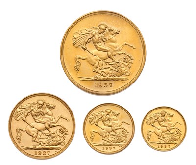 Lot George VI, 'Coronation' Gold Proof Set 1937,...
