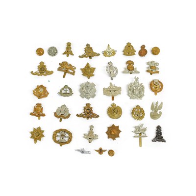 Lot 78 - A Collection of Thirty British Military Cap...