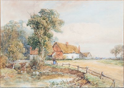 Lot 1020 - Hugh Nesbitt (1831-1878) "Cottages near...