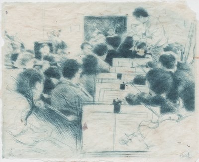 Lot 1046 - Alan Flood (b. 1951) "Opera North, Hamlet...