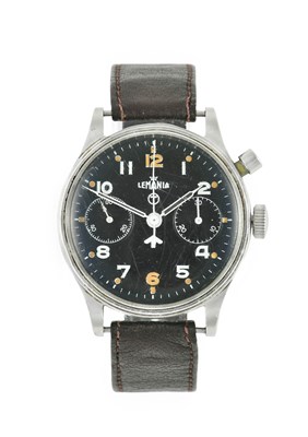 Lot 2338 - Lemania: A Rare Stainless Steel Royal Air...