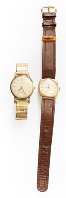 Lot 366 - A 9 Carat Gold Cushion Shaped Rotary...