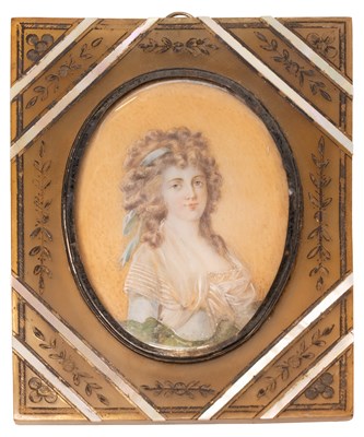 Lot 187 - French School (18th Century): Portrait...