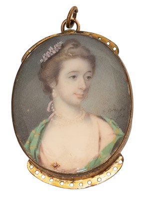 Lot 183 - British School (18th Century): Miniature...