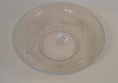 Lot 114 - Barolac opalescent dish, moulded with dragon flies