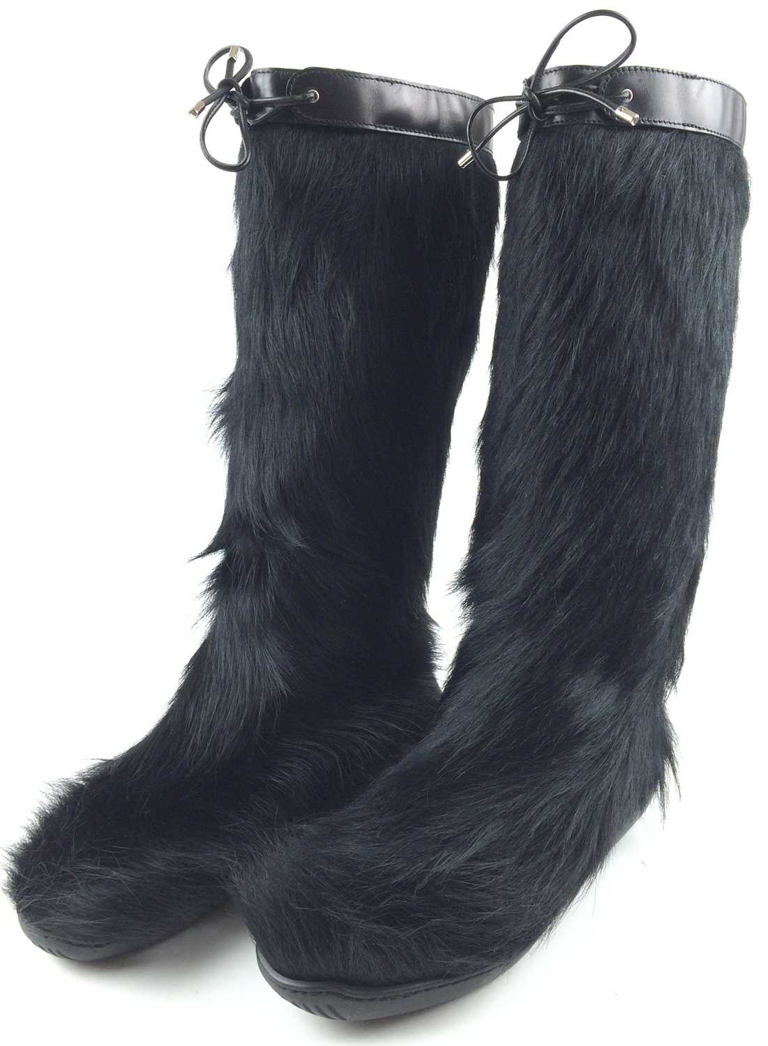Lot 1058 - Pair of Ralph Lauren Black Faux Fur Winter...