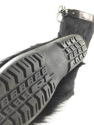 Lot 1058 - Pair of Ralph Lauren Black Faux Fur Winter...