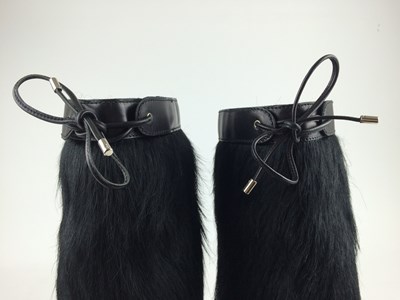 Lot 1058 - Pair of Ralph Lauren Black Faux Fur Winter...