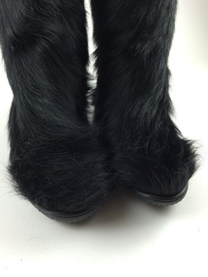 Lot 1058 - Pair of Ralph Lauren Black Faux Fur Winter...