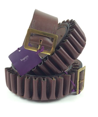 Lot 1057 - Two Asprey 28 Bore Thistlehide Leather...