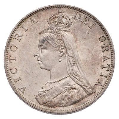 Lot 53 - Victoria, Double Florin 1887, Roman one, (Bull...