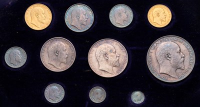 Lot Edward VII, Proof Set 1902, eleven coin set...