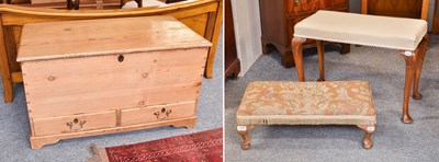 Lot 1155 - A Small Victorian Pine Mule Chest, 99cm by...