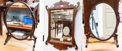 Lot 1181 - A Near Pair of 19th Century Mahogany Dressing...