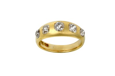 Lot 2363 - An 18 Carat Gold Diamond Five Stone Ring the...
