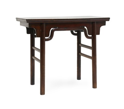 Lot 91 - A Chinese Elm Altar Console Table, Qing...