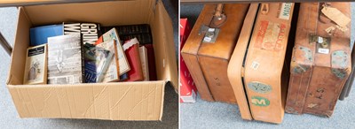 Lot 264 - Three Large Stitched Leather Suitcases,...