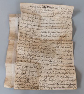 Lot 1330 - Autograph Manuscript Letter from New Orleans,...