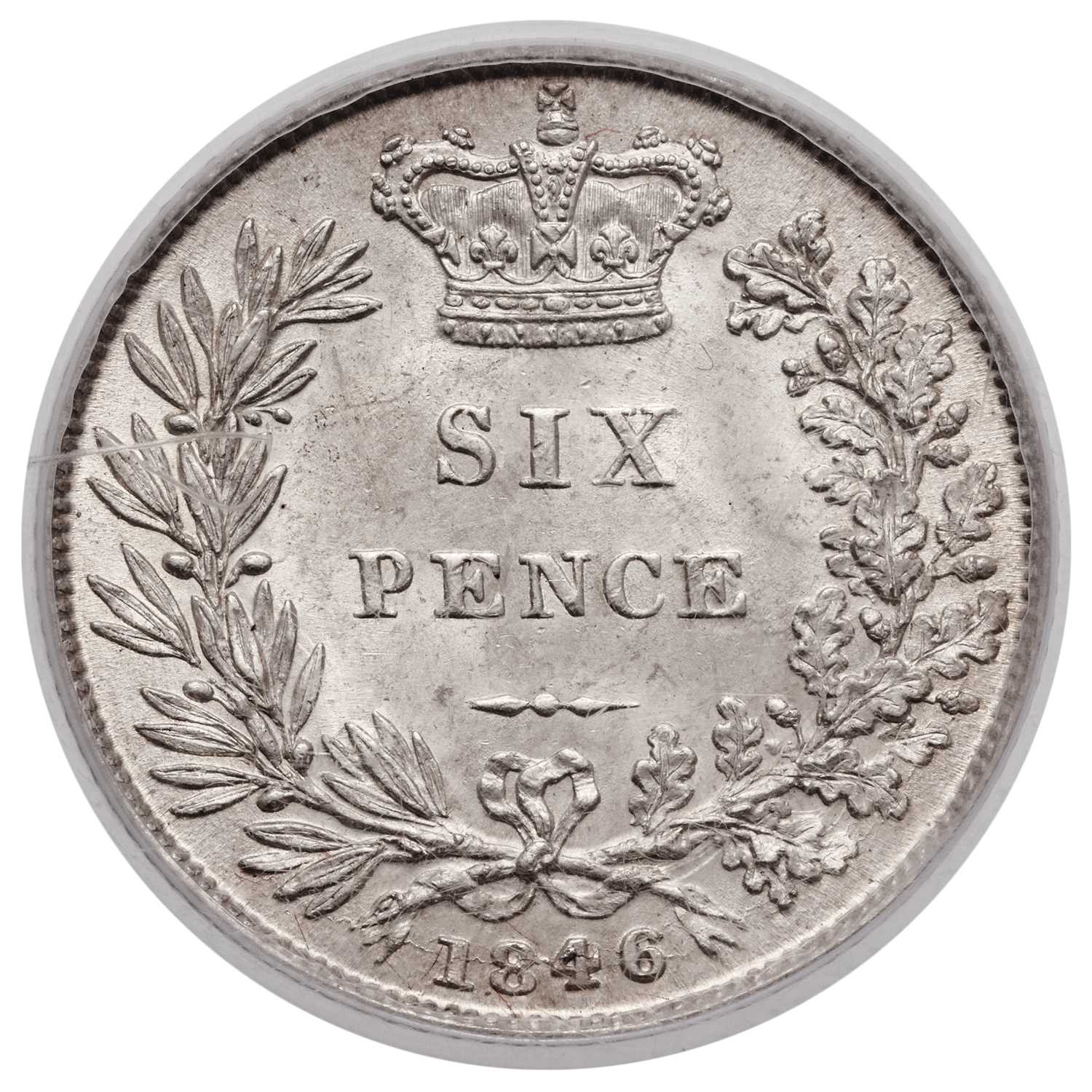 Lot 56 - Victoria, Sixpence 1846, (Bull 3180, ESC 1692,...