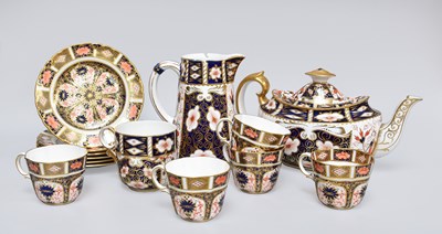 Lot 278 - Royal Crown Derby Imari Porcelain Tea Wares,...
