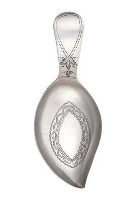 Lot A George III Silver Caddy-Spoon