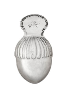 Lot A George III Silver Caddy-Spoon
