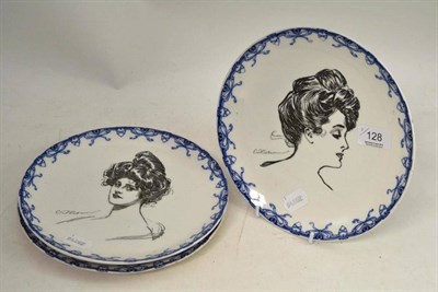 Lot 128 - Three Gibson Girls Doulton plates