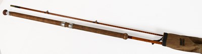 Lot 3017 - A B James Richard Walker MK IV Split Cane Carp Rod