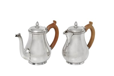 Lot A George VI Silver Teapot and Hot-Water Jug