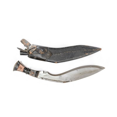 Lot 288 - A Second World War Indian Kukri, the 32cm...