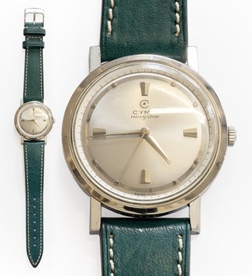 Lot 370 - A Stainless Steel Centre Seconds Wristwatch,...