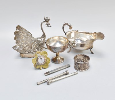 Lot 151 - A Collection of Assorted Silver, Silver Plate...