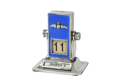 Lot A Continental Silver and Enamel Perpetual-Calendar