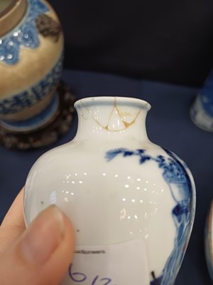 Lot 16 - A Pair of Chinese Porcelain Baluster Vases,...